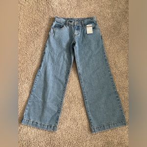 brandy melville low rise and wide leg jeans